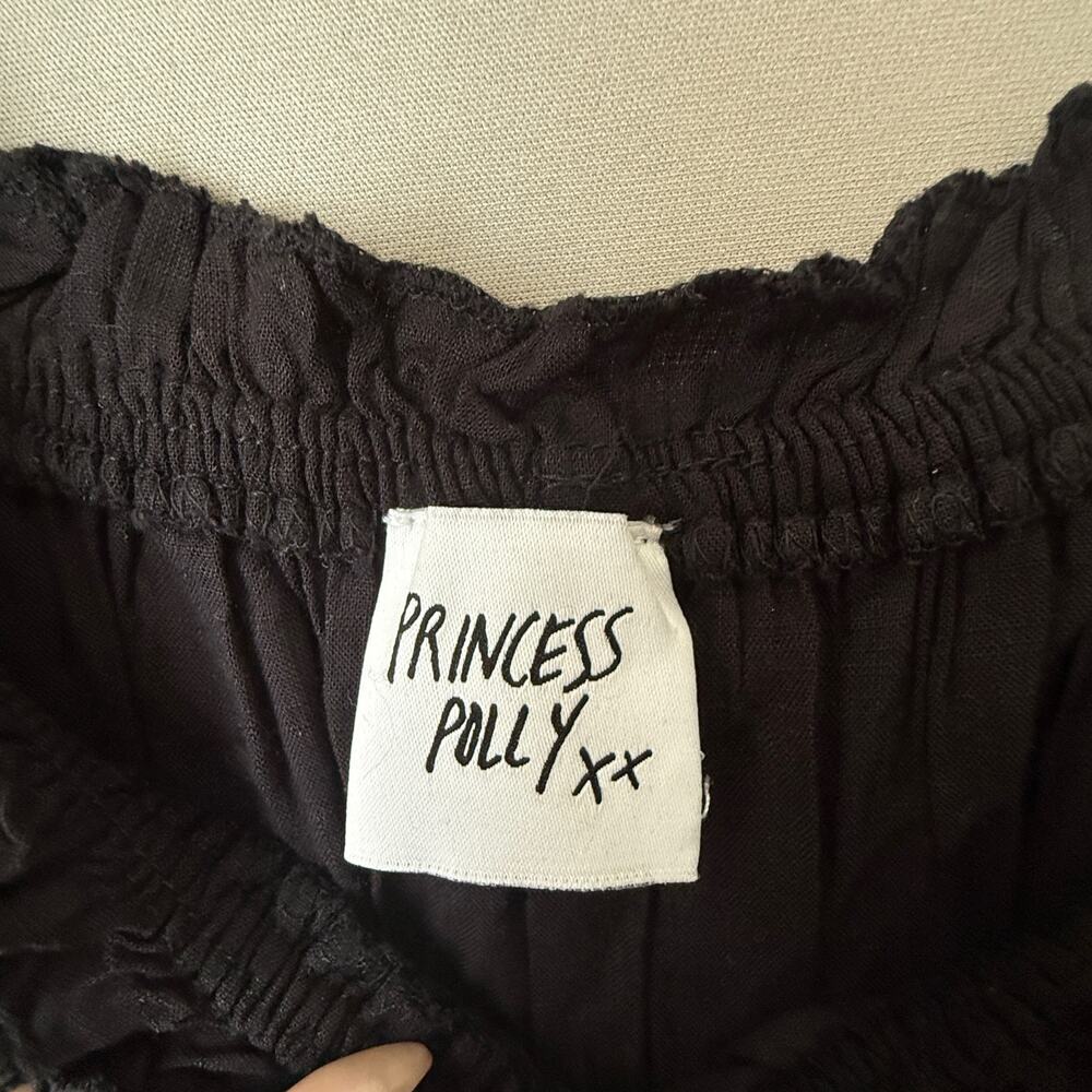 Princess Polly sz 8 black ruffle cottage boho romper NWOT - Picture 5 of 11